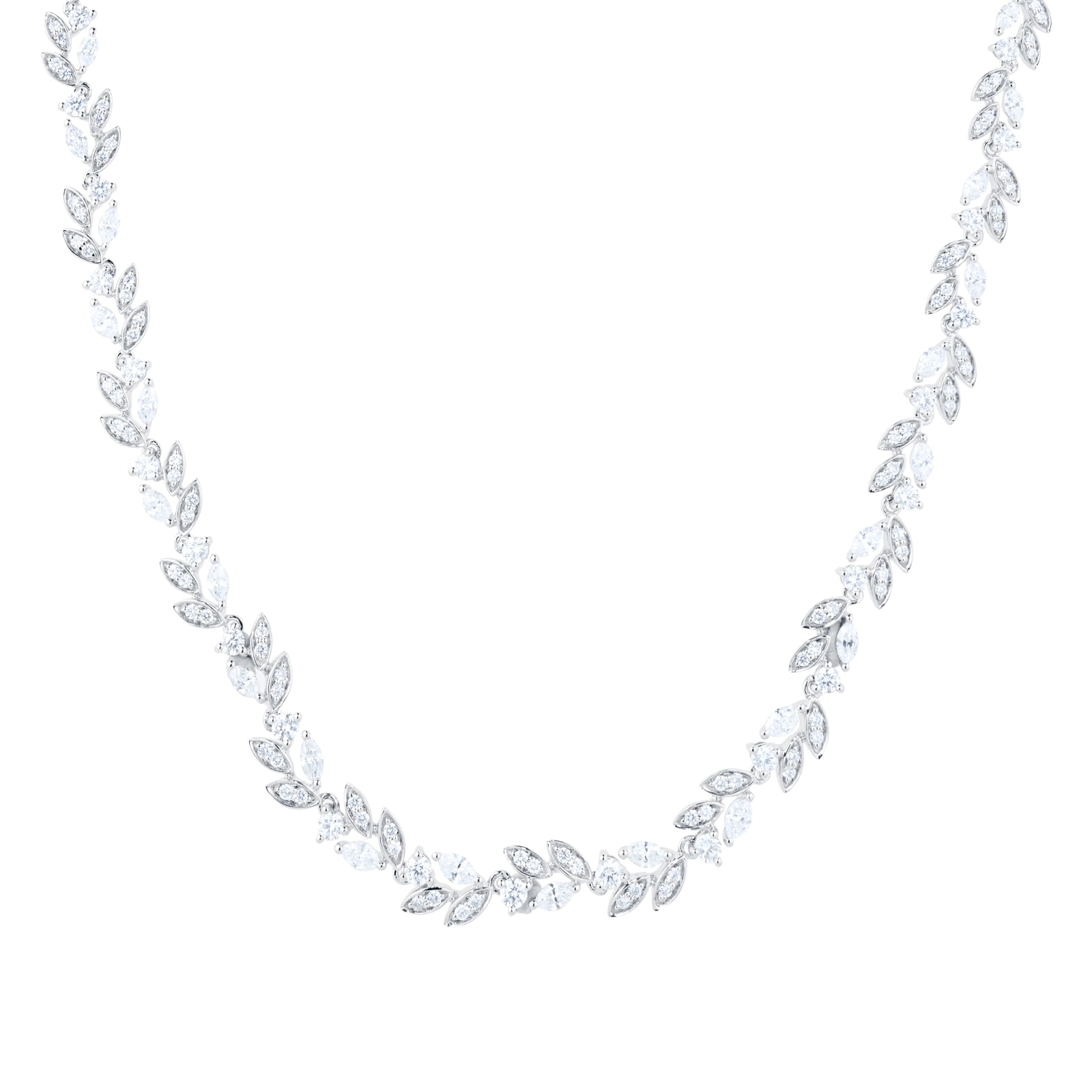 Mappin & Webb Vinea 18ct White Gold 3cttw Diamond Necklace