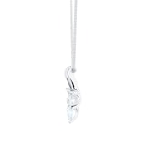 Mappin & Webb 18ct White Gold 0.90cttw Pear Cut Pendant