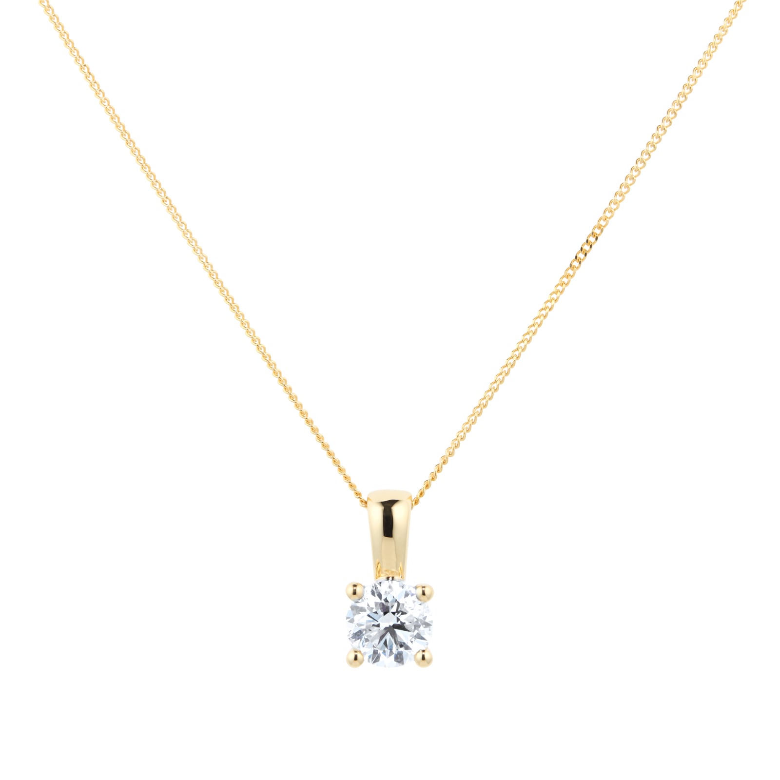 18ct White Gold Diamond and Blue Sapphire Pendant