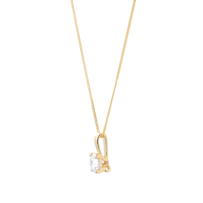 Goldsmiths 18ct Yellow Gold 1ct Diamond Pendant