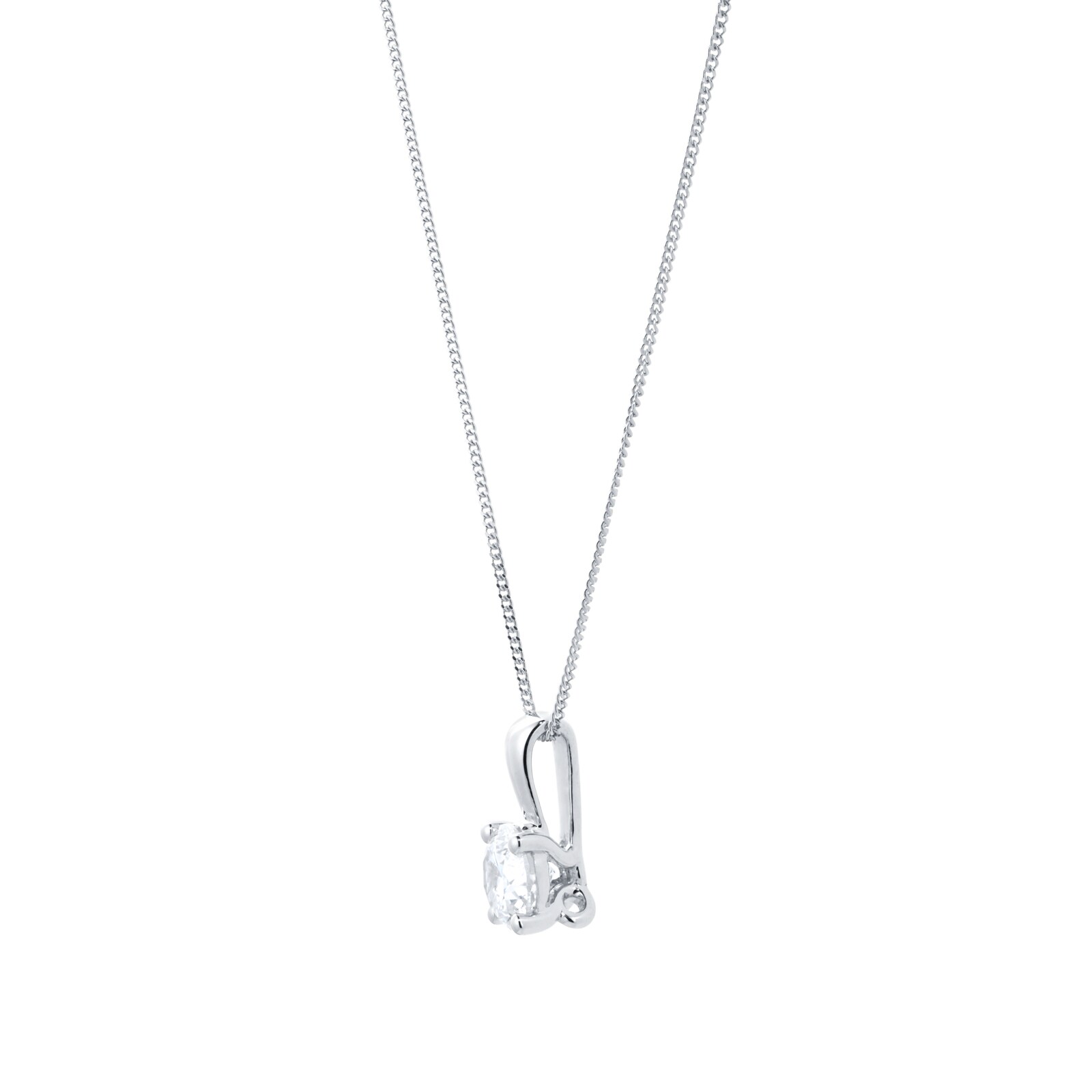 Daisy 18ct White Gold 0.32ct Diamond Necklace
