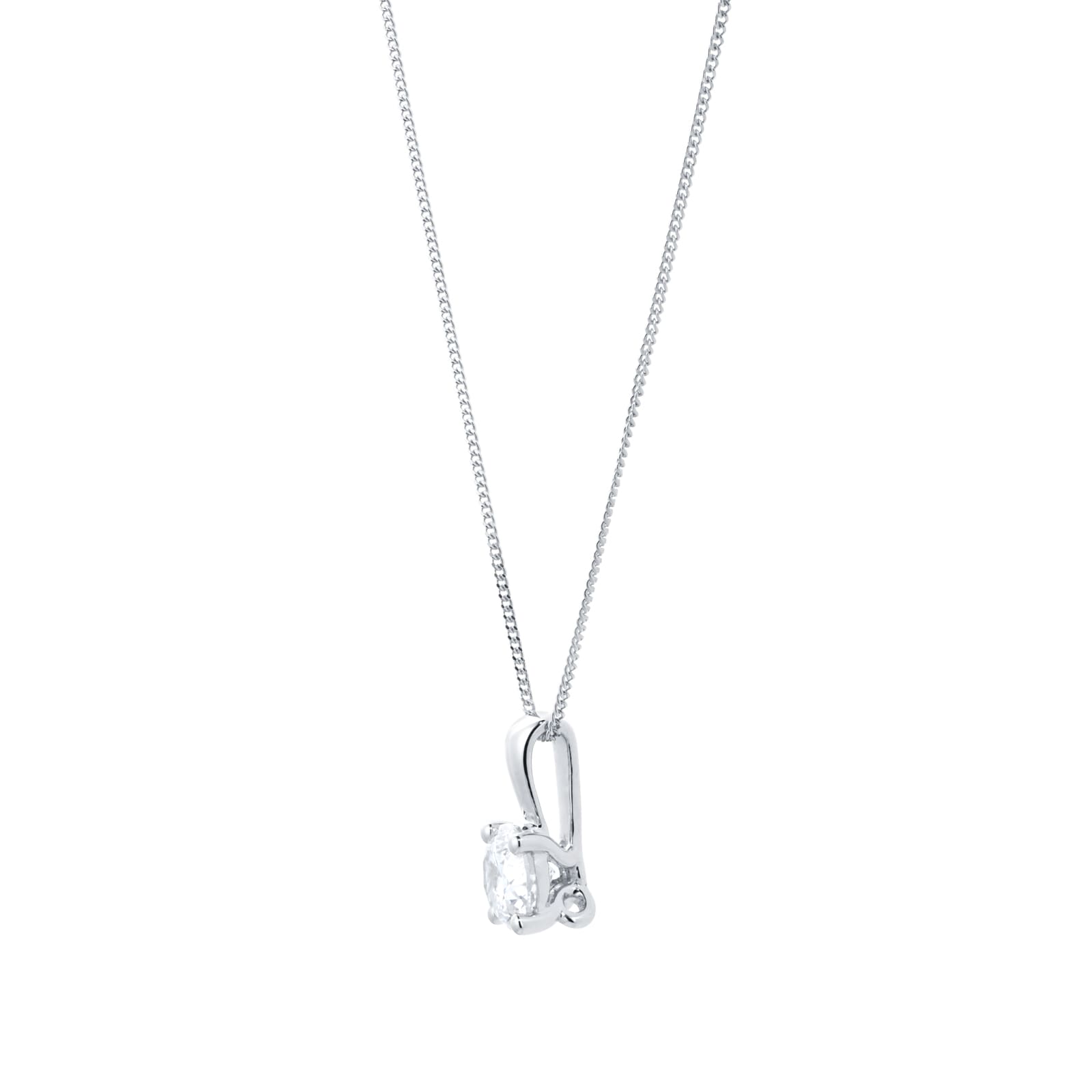 Daisy 18ct White Gold 0.32ct Diamond Necklace