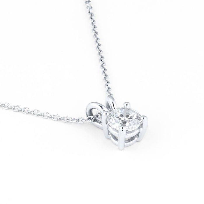 Goldsmiths Platinum 1ct Diamond Solitaire Pendant