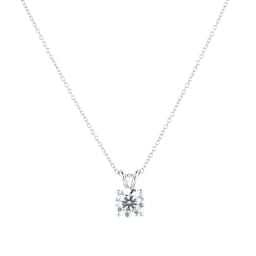 12143434 - Platinum 2ct Diamond Solitaire Pendant