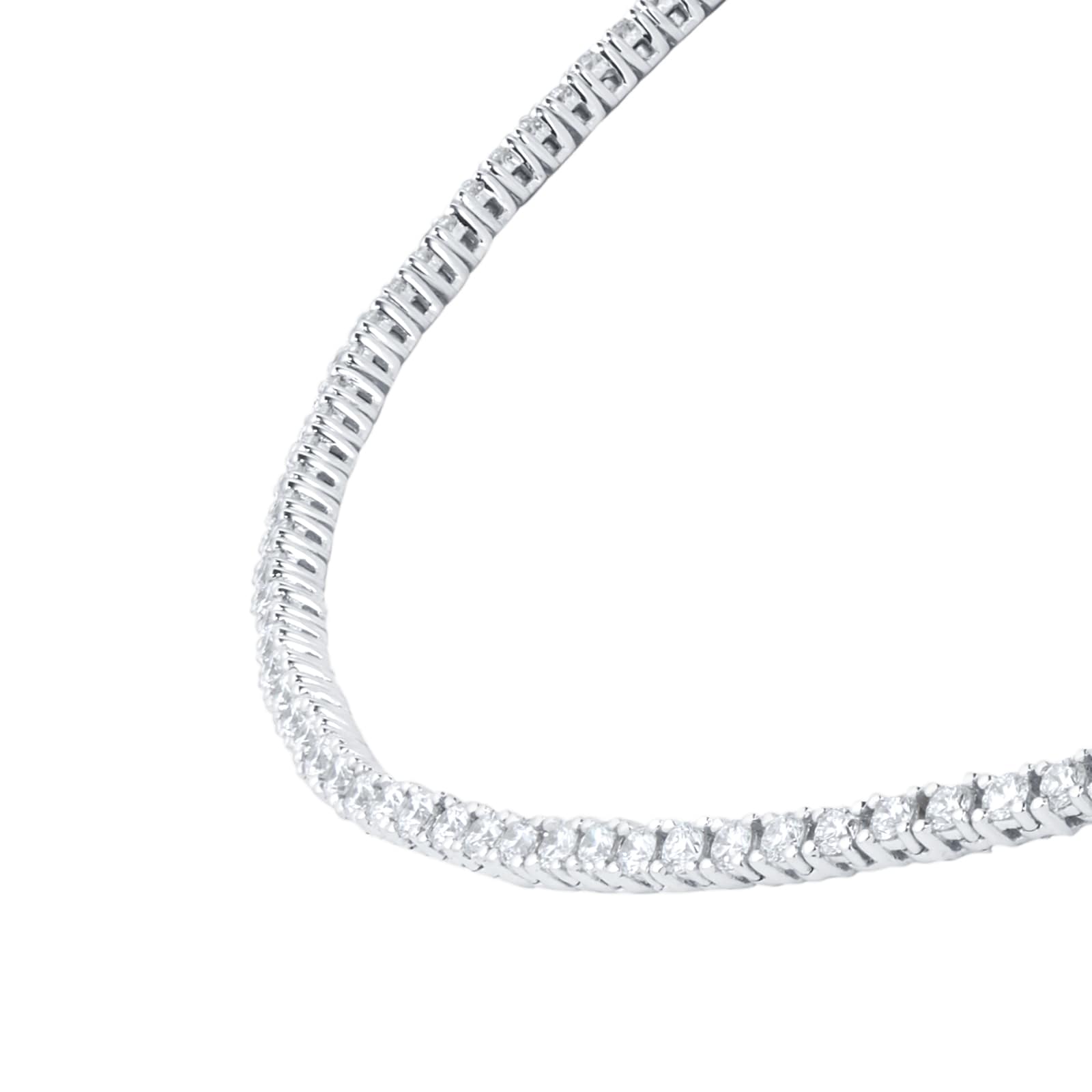 Mappin Webb 18ct White Gold 5cttw Diamond Tennis Necklace