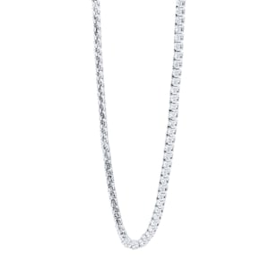 Mappin & Webb 18ct White Gold 7cttw Diamond Tennis Necklace