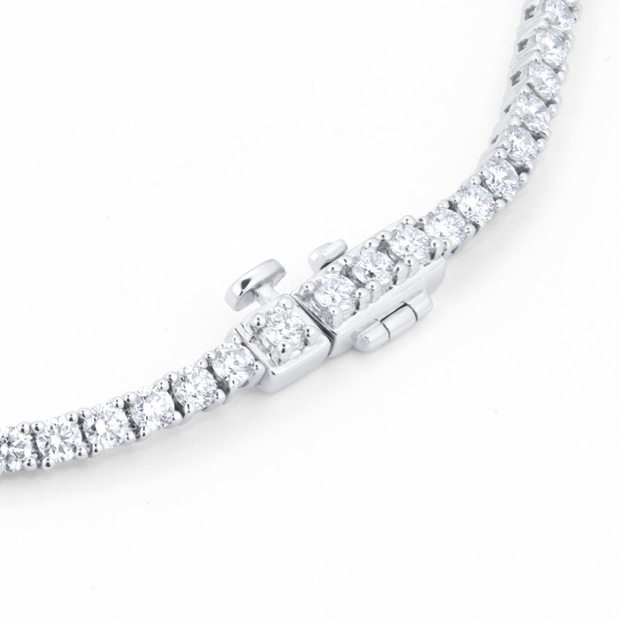 Mappin & Webb 18ct White Gold 7cttw Diamond Tennis Necklace