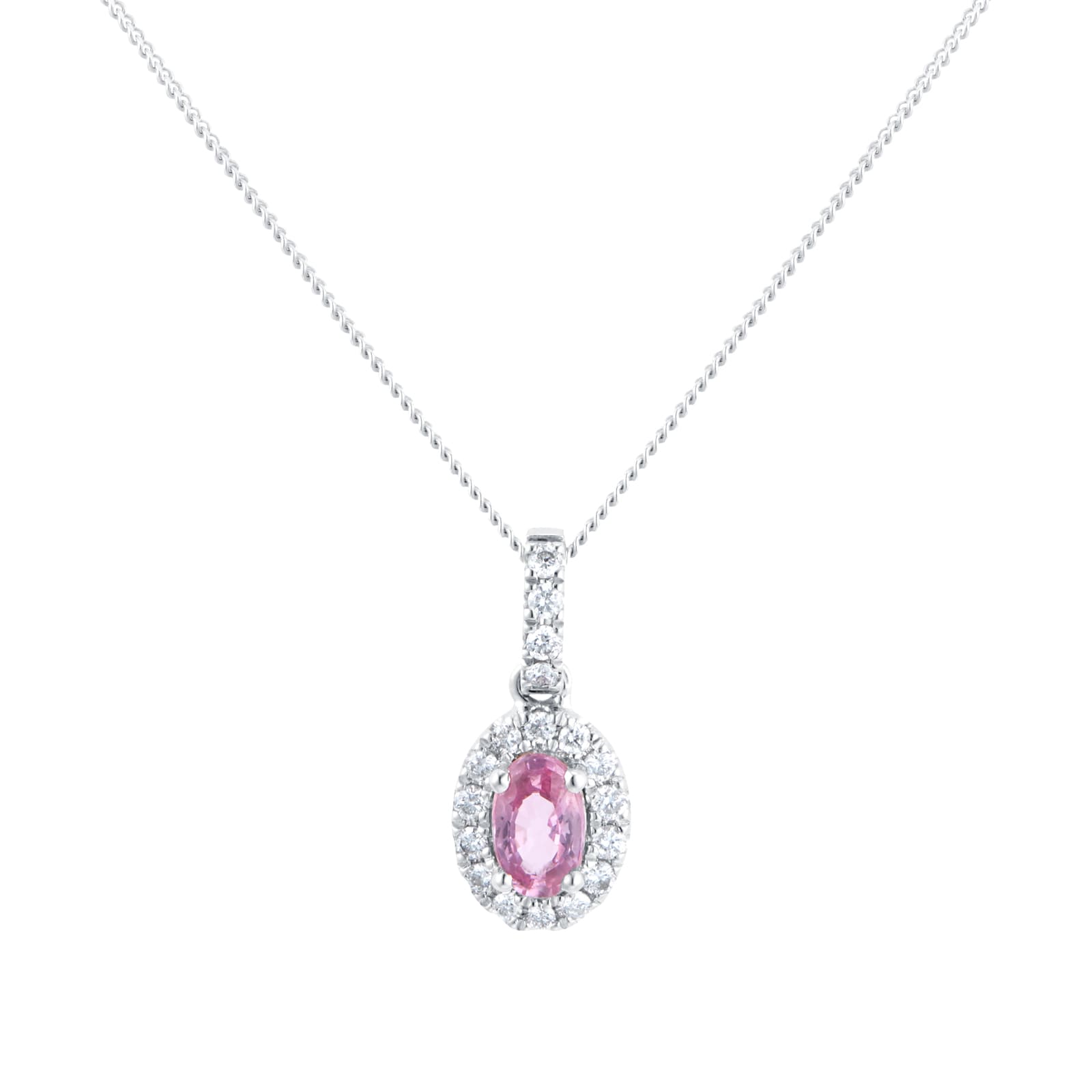 Diamond Necklaces, Single - Solitaire Diamond & White Gold Pendants UK ...