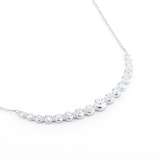 Mappin & Webb 18ct White Gold 2.49cttw Diamond Smiler Necklace