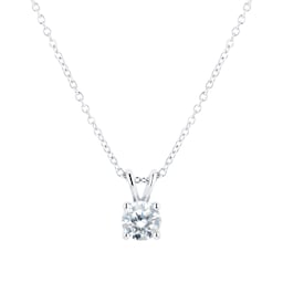 12143456 - Platinum 0.70ct Diamond Solitaire Pendant