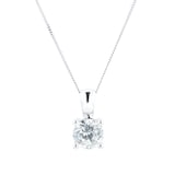 Goldsmiths 18ct White Gold Goldsmiths Brightest Diamonds Solitaire Pendant