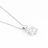 Goldsmiths 18ct White Gold Goldsmiths Brightest Diamonds Solitaire Pendant