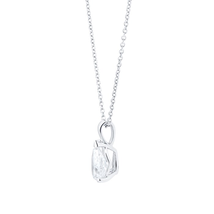 Mappin & Webb Platinum 1.50ct Pear Cut Diamond Pendant