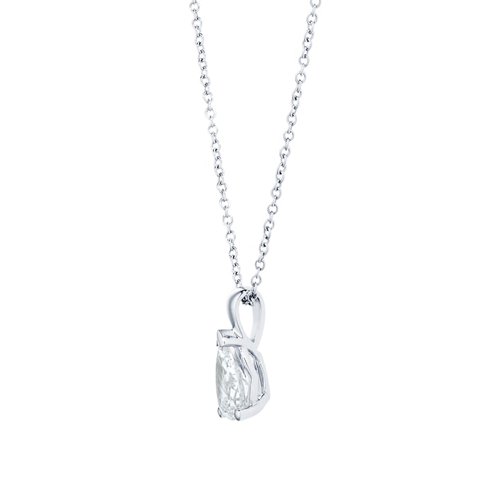 Mappin & Webb Platinum 1.00cttw Pear Cut Diamond Pendant