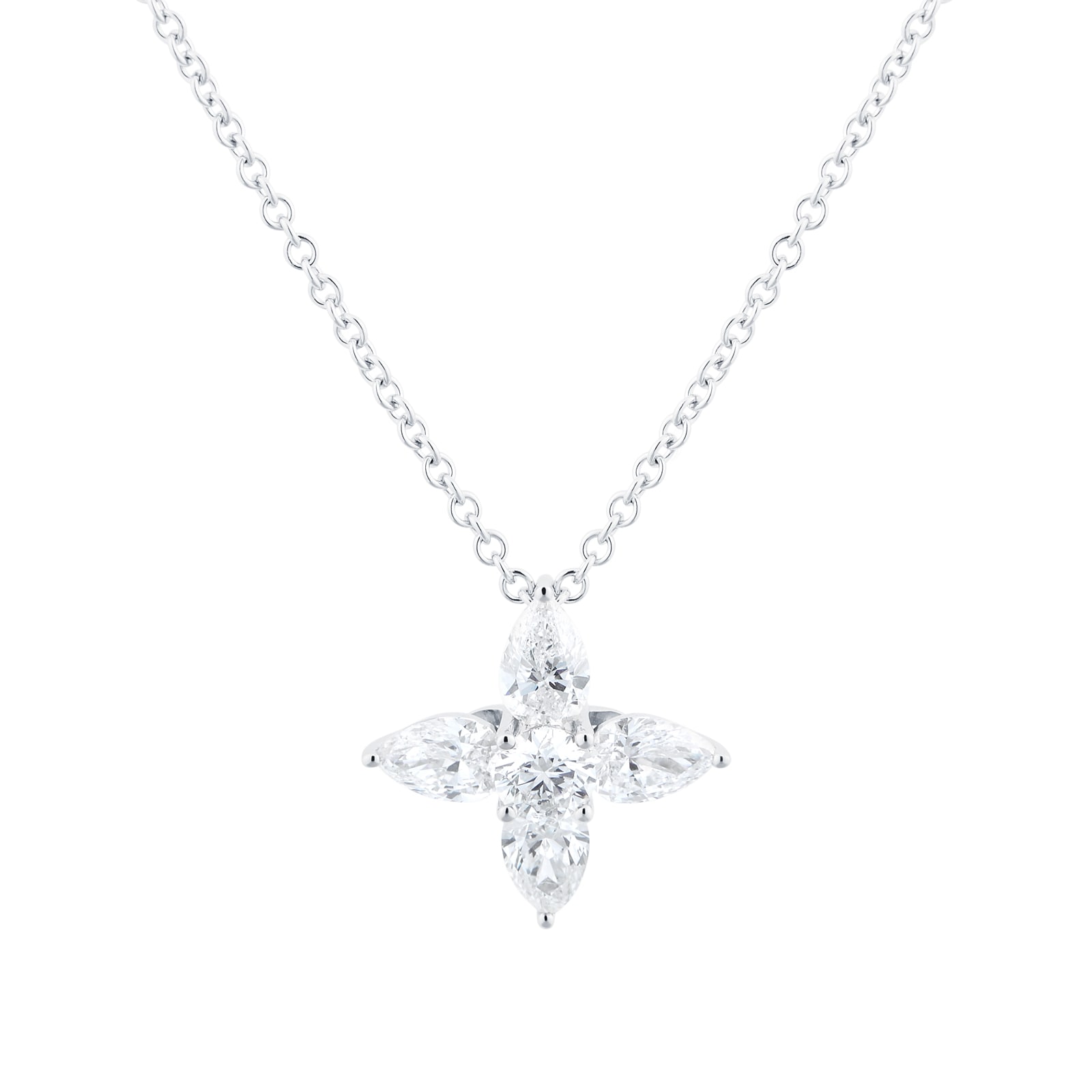 Mappin & Webb 18ct White Gold Diamond Star Pendant