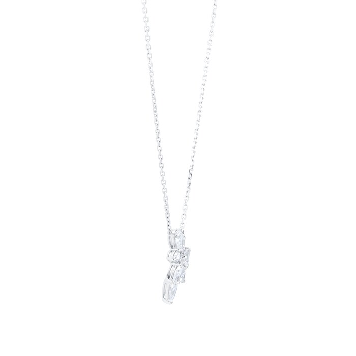 Mappin & Webb Riveret 18ct White Gold 0.75cttw Mixed Cut Diamond Pendant