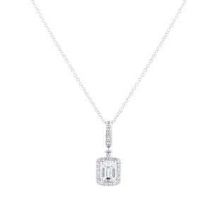 Best Luxury 
18ct White Gold 1.34cttw Diamond Halo Pendant