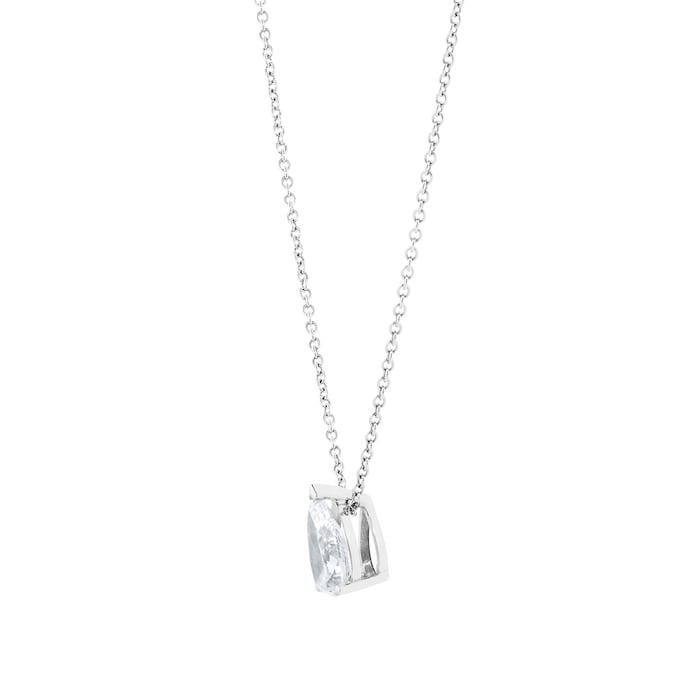 Goldsmiths Platinum 1.5ct Pear Cut Diamond Pendant