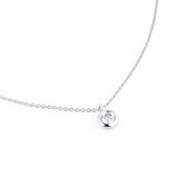 Goldsmiths 18ct White Gold 0.30ct Diamond Bezel Pendant