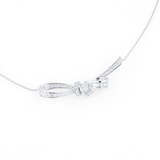 Mappin & Webb  Limited Edition Renee 18ct White Gold 0.85cttw Ribbon Necklace