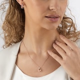 Mappin & Webb Renee 18ct Rose Gold Morganite & Diamond Pendant