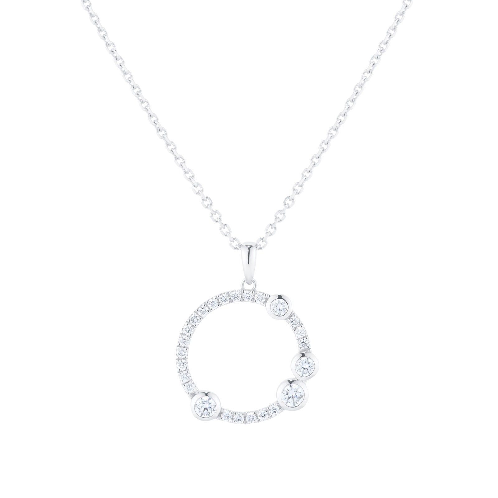 Gossamer 18ct White Gold 0.58cttw Diamond Pendant image