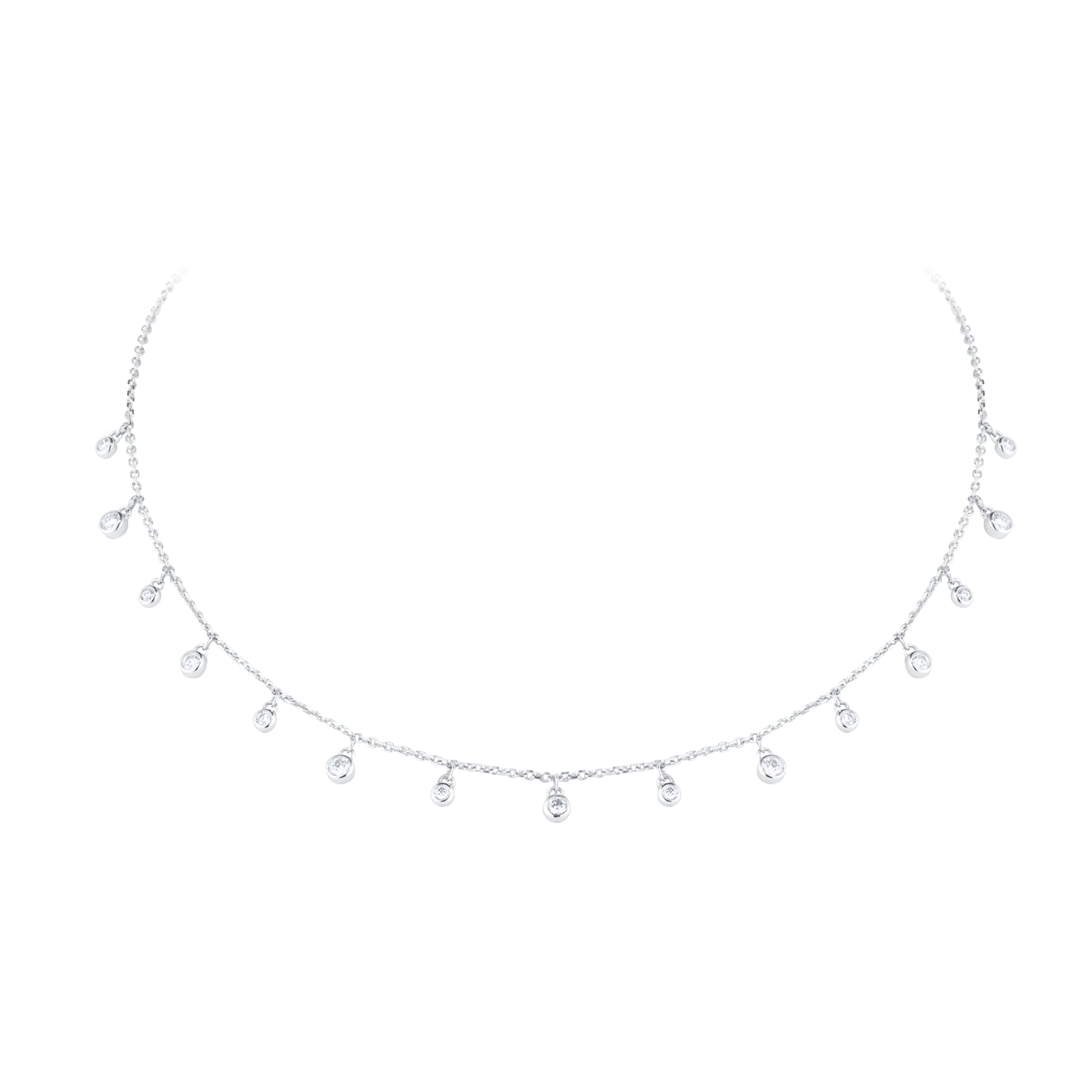 Gossamer 18ct White Gold 0.58cttw Diamond Necklace