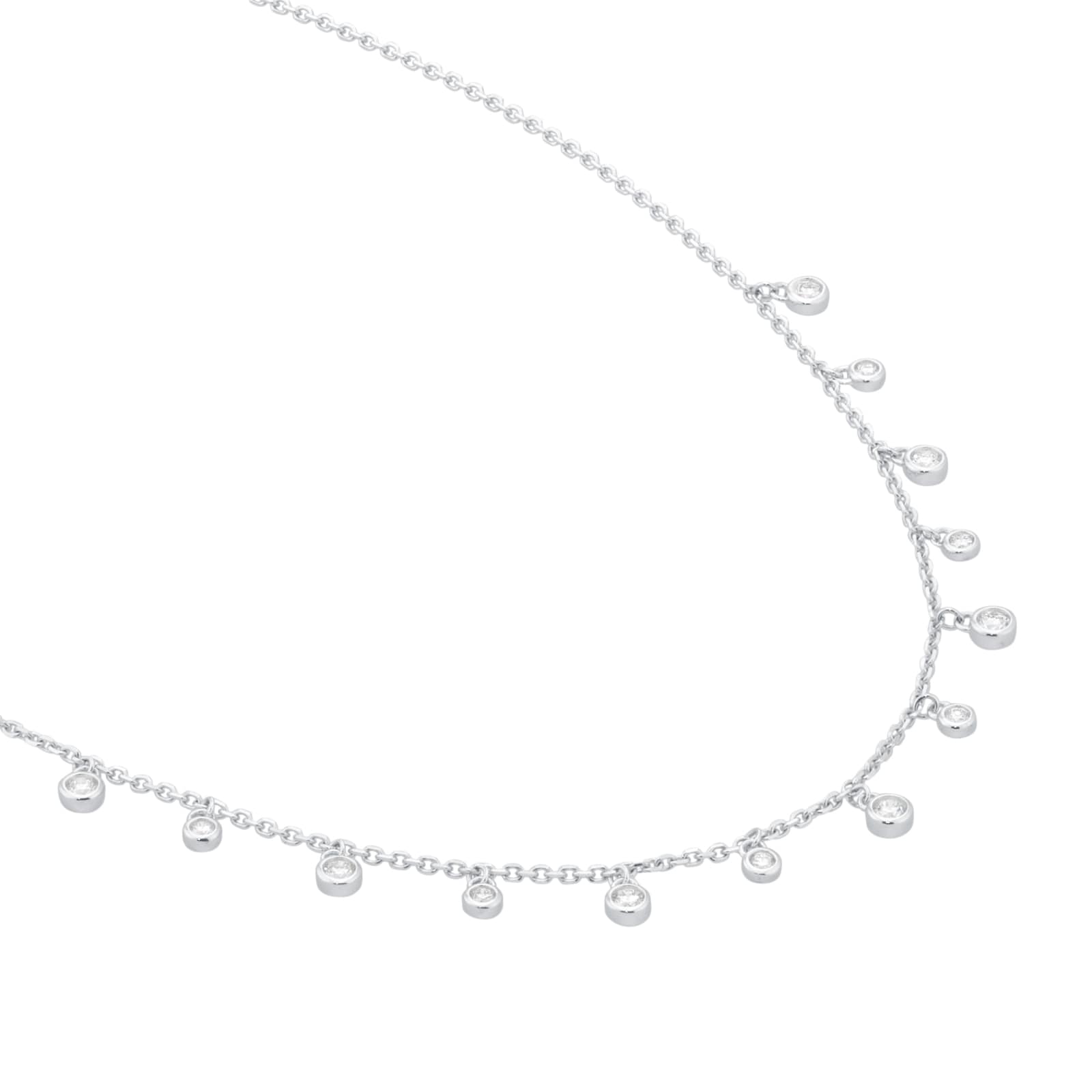 Mappin & Webb Gossamer 18ct White Gold 0.58cttw Diamond Necklace Mappin & Webb Gossamer 18ct White Gold 0.58cttw Diamond Necklace