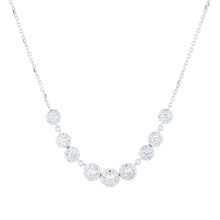 Mappin & Webb Masquerade 18ct White Gold 1.20cttw Diamond Necklace