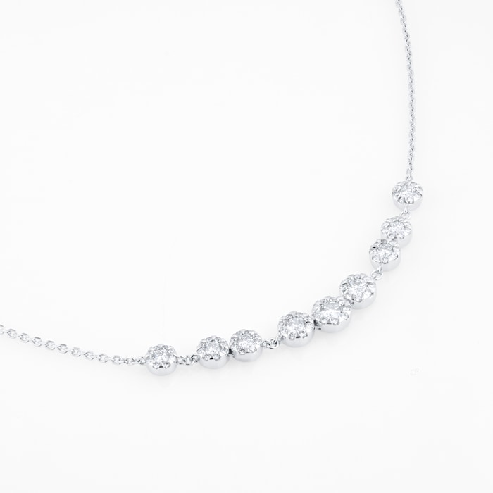 Mappin & Webb Masquerade 18ct White Gold 1.20cttw Diamond Necklace