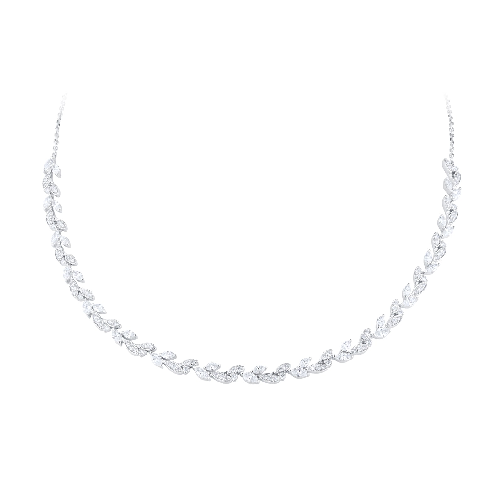 Mappin & Webb Vinea 18ct White Gold 3.00cttw Diamond Necklace Mappin & Webb Vinea 18ct White Gold 3.00cttw Diamond Necklace