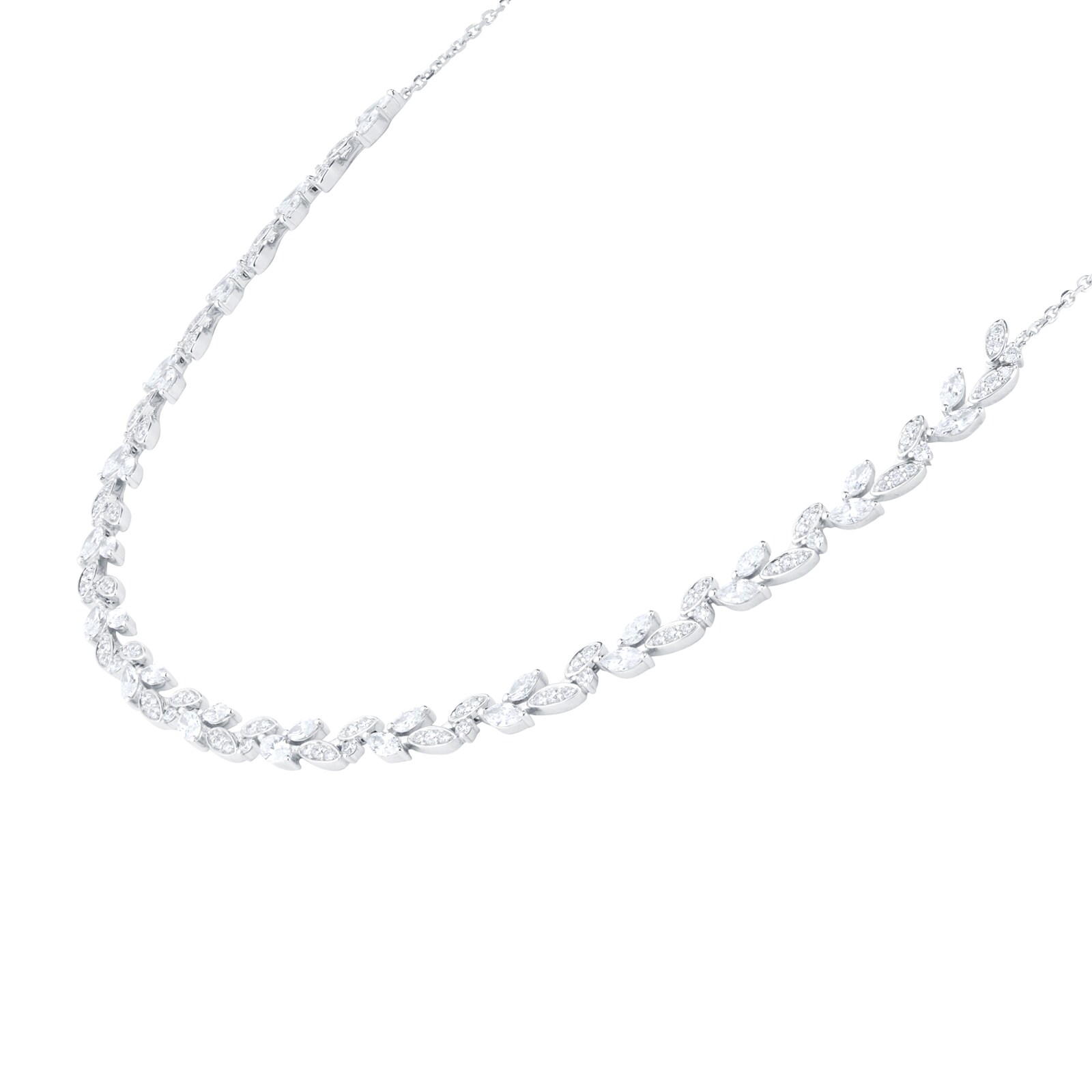 Mappin & Webb Vinea 18ct White Gold 3.00cttw Diamond Necklace Mappin & Webb Vinea 18ct White Gold 3.00cttw Diamond Necklace
