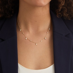 Mappin & Webb Gossamer 18ct Yellow Gold 0.50cttw Diamond Necklace