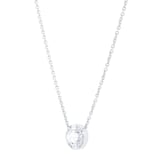 Goldsmiths 18ct White Gold 0.42cttw Diamond Oval Cluster Pendant