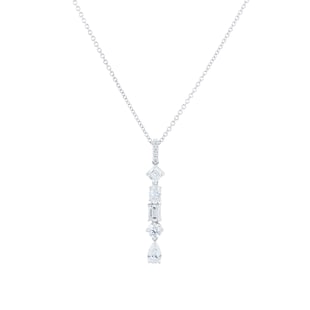 Mappin & Webb 18ct White Gold 1.27cttw Fancy Drop Pendant