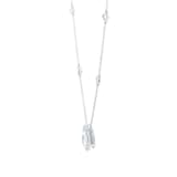 Mappin & Webb 18ct White Gold 1.40cttw Pear Cut Halo Diamond Pendant