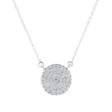 Goldsmiths 9ct White Gold 0.20cttw Diamond Halo Necklace