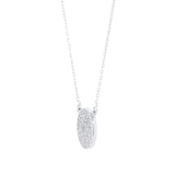 Goldsmiths 9ct White Gold 0.20cttw Diamond Halo Necklace