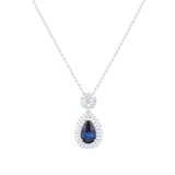 Mappin & Webb 18ct White Gold Sapphire & Diamond Pendant