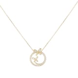 Goldsmiths 9ct Yellow Gold 0.40ct Diamond Butterfly Pendant