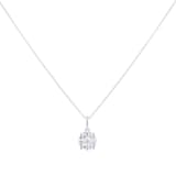 Goldsmiths 18ct White Gold 0.50ct Diamond Amore Cluster Pendant