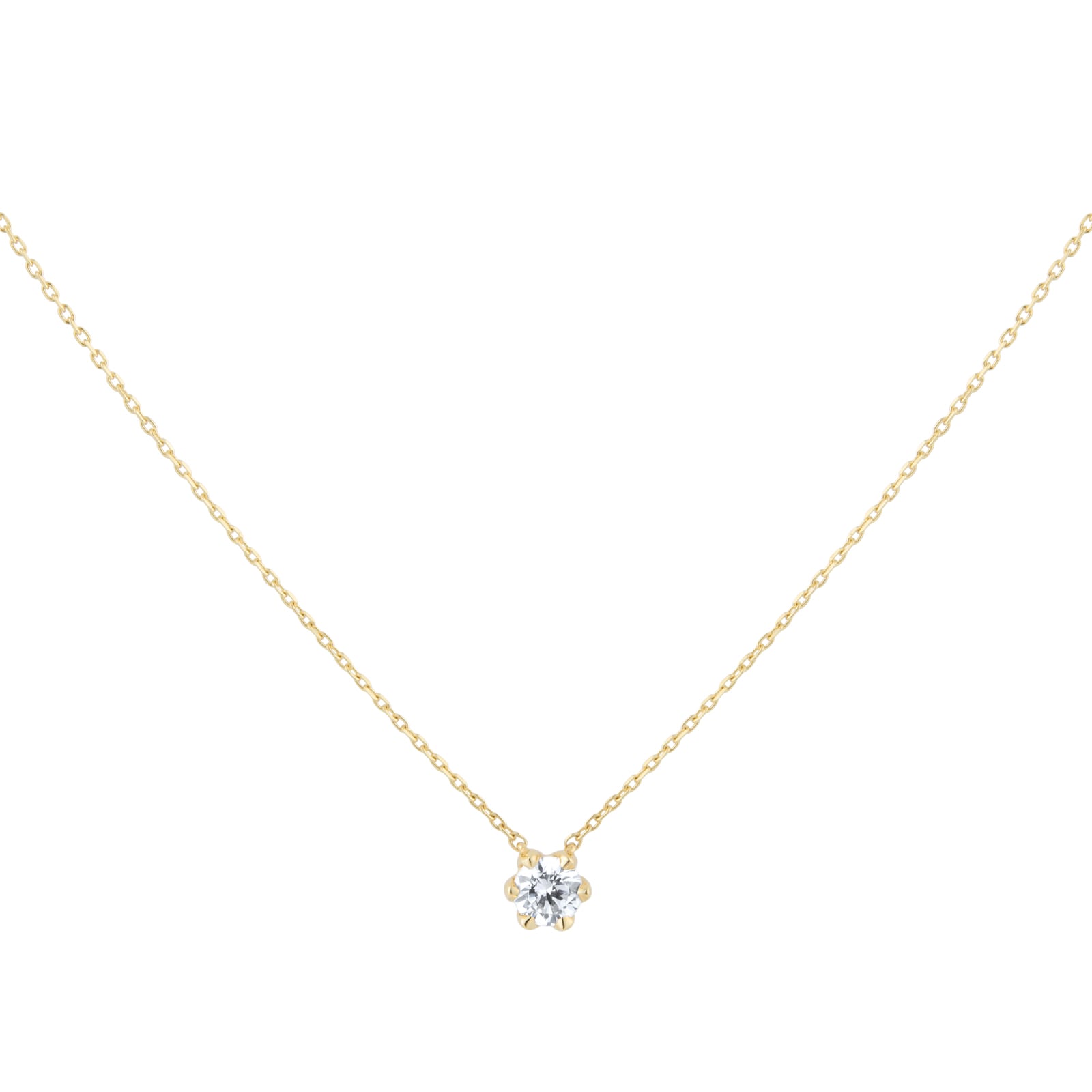 Goldsmiths 18ct Yellow Gold 0.50ct GIA Diamond Floral Pendant