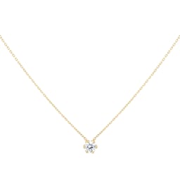 12143625 - 18ct Yellow Gold 0.50ct GIA Diamond Floral Pendant