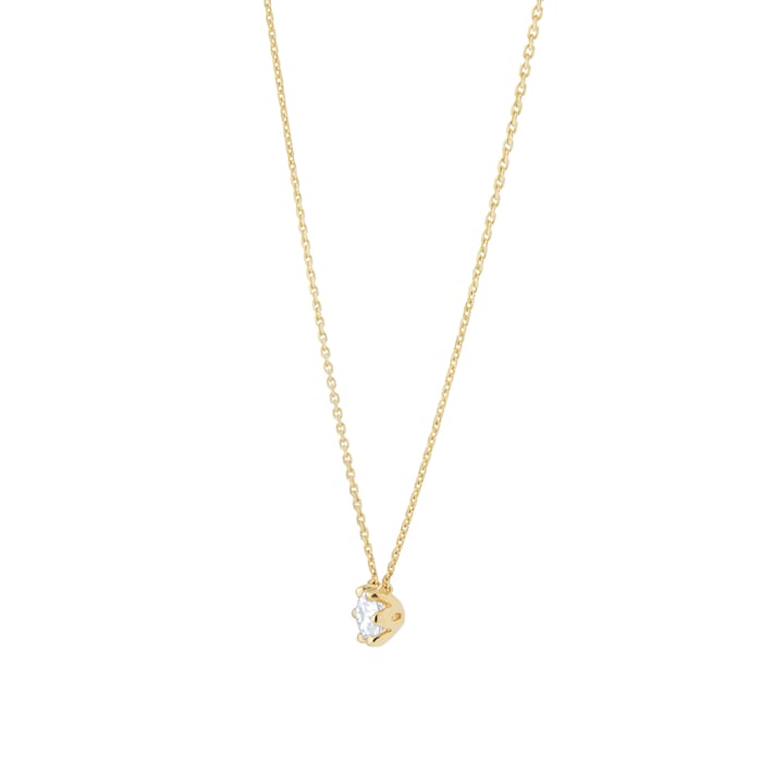 Goldsmiths 18ct Yellow Gold 0.50ct GIA Diamond Floral Pendant