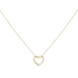 Goldsmiths 18ct Yellow Gold 0.04ct Diamond Heart Pendant