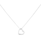 Goldsmiths 9ct White Gold 0.25ct Diamond Heart Pendant