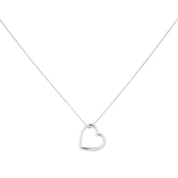12143628 - 9ct White Gold 0.25ct Diamond Heart Pendant
