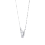 Mappin & Webb Limited Edition Riveret 18ct White Gold 0.40cttw Diamond Butterfly Necklace