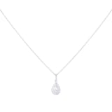 Goldsmiths 9ct White Gold 0.20ct Diamond Pear Cluster Pendant