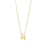 Goldsmiths 9ct Yellow Gold 0.10cttw Diamond Infinity Necklace